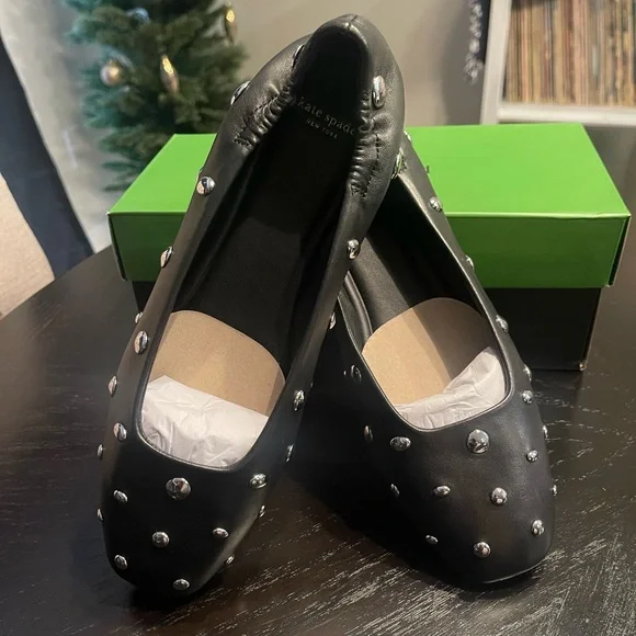 Kate Spade Halo Studded Ballet Flats - Picture 10 of 11